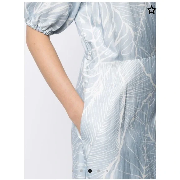 Marchesa Notte Short Puff Sleeve Dress - Picture 4 of 10